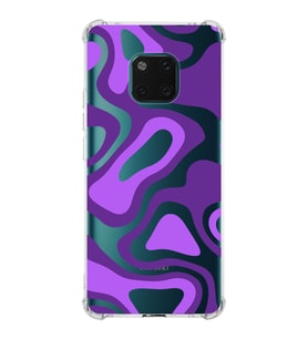 PrintiFy Huawei Mate 20 Pro Uyumlu Köşe Korumalı Renkli Desen Tasarımlı Şeffaf Silikon Kılıf