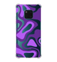 PrintiFy Huawei Mate 20 Pro Uyumlu Köşe Korumalı Renkli Desen Tasarımlı Şeffaf Silikon Kılıf