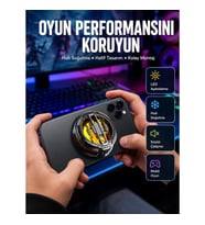 Mey İthalat® RGB Işıklı Sessiz Fanlı Telefon Soğutucu