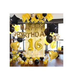 16 Yaş Happy Bırthday Doğum Günü Seti