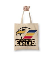 Colorado Eagles Echl American Hockey League Loveland Bez Çanta Alışveriş Çantası Plaj Çantası (Beyaz)