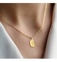 Ekmek Arası 14 Ayar Altın Kolye