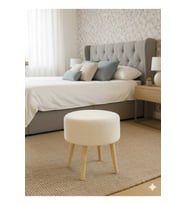 Yuvarlak balkon mutfak salon ayak uzatma puf