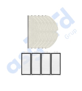 ROBOROCK Q7 , Q7+ , Q7 MAX , Q7 MAX+  Uyumlu 4 Filtre 6 Mop PKT-iasgf0000511