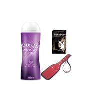 Durex Aloe Vera 2'si 1 Arada Masaj & Kayganlaştırıcılı Jel + Kırmızı Deri Şaplak + Hediye