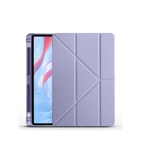 Huawei Honor Pad X9 11.5' Kılıf EFR Tri Folding Kalem Bölmeli Standlı Kılıf - Mor