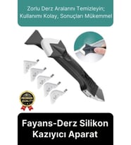 Çok Amaçlı Mutfak Banyo Fayans Derz Silikon Temizleme Kazıyıcı Sıyırıcı Ve Uygulayıcı Aparat 6 Parça