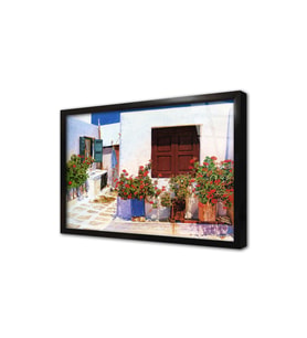 Mykonos Çerçeveli Cam Tablo
