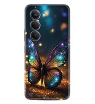Xiaomi Redmi 15 Kılıf Boutique Baskılı Resimli Rengarenk Kelebek Pcode -097