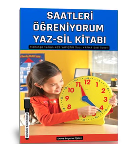 Saatler Öğreniyorum YAZ-SİL Kitabı (4-12 Yaş)