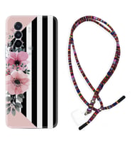 Huawei Nova Y70 Y90 Nova 9 SE  Kılıf Boyun Asklı Rasta Silikon Flowers 4 1390