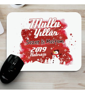 Kişiye Özel Yılbaşına Özel Mesajlı Mousepad