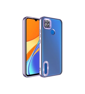 Xiaomi Redmi 10A Uyumlu Kılıf Kamera Korumalı Logo Gösteren Zore Omega Kapak
