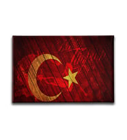 Ne Mutlu Türküm Diyene Türk Bayrağı Kanvas Tablo ABY114