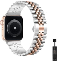 Apple Watch Uyumlu Jubilee Çelik Kordon - 49/46/45/44/42/41/40/38mm Uyumlu - Apple Watch SE 3/2/1 & Watch Ultra 3/2/1 & Series 11-1