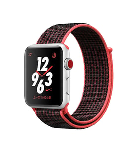 BİPOWER Apple Watch 38-40 mm KRD3 Hasır Kordon Kardinal