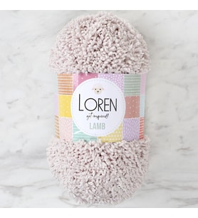 Loren Lamb Açık Bej El Örgü İpi - R055 - 34420