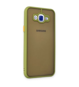Samsung Galaxy J7 Kılıf Montreal Silikon Kapak - Açık Yeşil