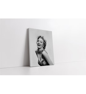 Marilyn Monroe Siyah Beyaz Kanvas Tablo