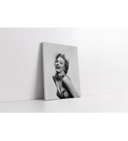 Marilyn Monroe Siyah Beyaz Kanvas Tablo