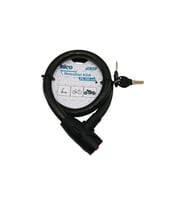 ANAHTARLI AÇ-KAPA KİLİT KAPAKLI MOTOR - BİSİKLET KİLİT ÇELİK TEL SİYAH ŞEFFAF KILIF 20MMX100CM (5343)