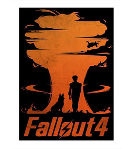 Fallout 4 Dekoratif ahşap Tablo