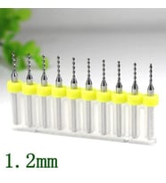 Tungsten Karbür Uçlu Freze PCB Mikro/Mini Matkap Uç 1,2mm x 10 lu Set