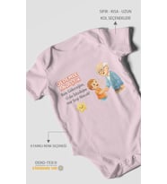 Dedeye Özel Kısa Kollu Bebek Body %100 Pamuk