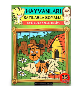 Sayılarla Boyama Seti (Hayvanlar)
