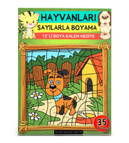Sayılarla Boyama Seti (Hayvanlar)