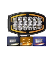 10'' Beyaz Turuncu LED Spot Projektör + Drl Tır Kamyon Off Road 12-24VOLT 1 Adet