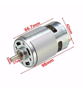 Rs775 Dc Motor 24V 15000 Rpm Rulmanlı Şarjlı Matkap Cnc Motor