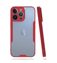 Apple İphone 14 Pro Kılıf Platin Silikon - Kırmızı