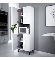 Alesta Life 4 Kapaklı Bölmeli Çok Amaçlı Dolap (Beyaz)