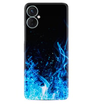 Tecno Spark 9T Kılıf Silikon Desen Özel Seri Blue Fire 1678