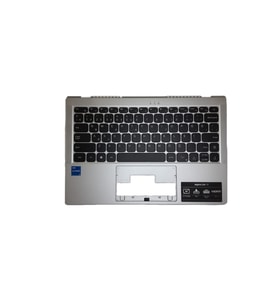 ACER ASPİRE LİTE AL14-51M-64WH F0080-003 ÜST KASA SİLVER + TR TÜRKÇE KLAVYE SİYAH