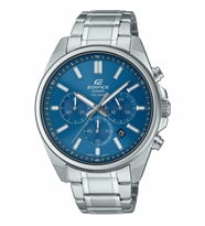 Casio EFV-650D-2AVUDF Quartz Çelik Gri Mavi Kadran 44 mm Erkek Kol Saati