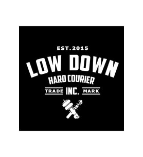 Low Down Hard Couririer Arka Cam Sticker 40*31 Cm