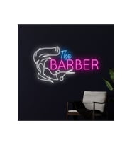 The BARBER Yazılı ve Şekilli Neon Tabela