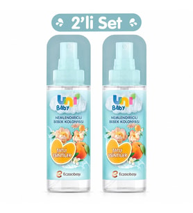 Uni Baby Bebek Kolonyası 150ML Nemlendiricili - Tatlı Esintiler (2 Li Set)