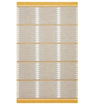 Makine Kaymaz Yıkanabilir Krem Geometrik Salon Halısı Mutfak Halısı Koridor Halısı Yolluk yellow