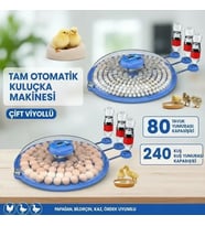 80 Ve 240 Kapasiteli Fonksiyonel Tam Otomatik Kuluçka Papağan Mini Kuş Tavuk Kaz Ördek Uyumlu