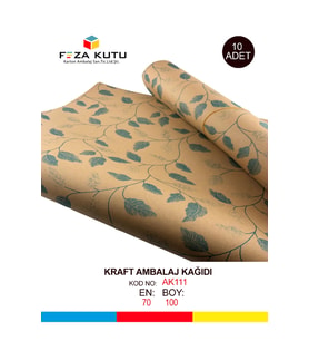 Paket Kağıdı Kraft Kağıt Ambalaj Kağıdı Hediye Kağıdı Yılbaşı Çeyiz Paketleme Kağıt 70x100 (10 ADET)