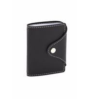 Kredi Kartlık 20 Kart Kapasiteli Dikey Credit Card Holder Rainbow Vegan 7,5x9,7 cm (Siyah)
