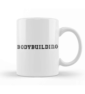 Bodybuilding Kupa Bardak Porselen
