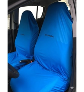 Likralı Kumaş Servis Kılıfı Ön 2'Li Citroen Yazılı