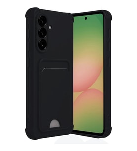 Samsung Galaxy A56 Kılıf Kelvin Kartvizitli Silikon - Siyah