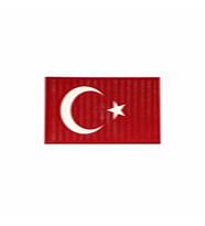 Jandarma Asayiş Bayrak Ay Yıldız Kırmızı Kol Arması 3D Plastik TPU, Yeni Tip, Cırtlı, Standart Ölçü, (Çok Renkli)