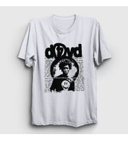 Presmono Unisex Beyaz Love Müzik D4vd T-Shirt 550308tt