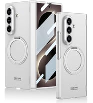 Samsung Galaxy Z Fold 8 Ultra ile Uyumlu Kılıf Yüzüklü Gümüş Linum Kapak (Samsung Galaxy Z Fold 8 Ultra ile Uyumlu, Yüzüklü Gümüş)